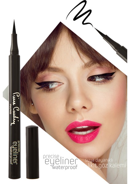Eyeliner Precise Suya Dayanıklı Keçe Uçlu Siyah Eyeliner
