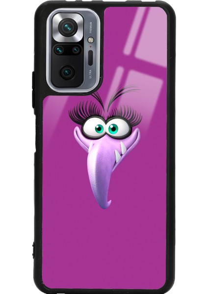 Xiaomi Redmi Note 10 Pro - Max Purple Angry Birds Tasarımlı Glossy Telefon Kılıfı