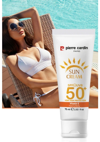 Pierre Cardin Koruyucu Güneş Kremi 50+ Spf Çok Yüksek Koruma - 75 ml