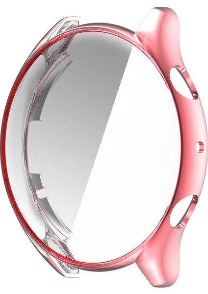 Amazfit Gtr 3 Pro Önü Kapalı Tasarım Silikon Kılıf - Pembe