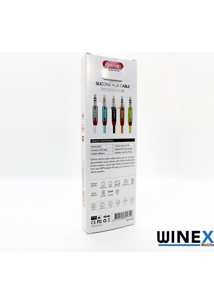 AX42 Gfz 3.5mm Aux Kablo 1m Siyah indirimleri