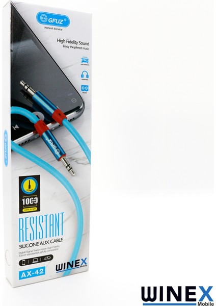 AX42 Gfz 3.5mm Aux Kablo 1m Mavi fırsatları