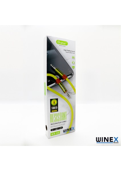 AX42 Gfz 3.5mm Aux Kablo 1m Yeşil fırsatları