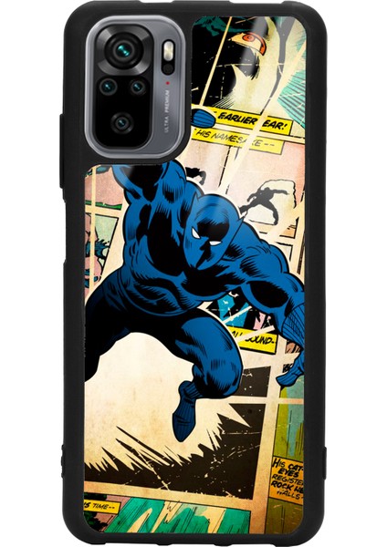 Xiaomi Redmi Note 10 - 10S Black Panther Kara Panter Tasarımlı Glossy Telefon Kılıfı