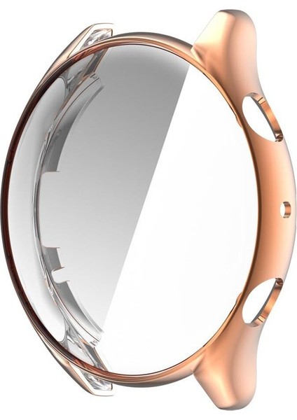 Amazfit Gtr 3 Pro Önü Kapalı Tasarım Silikon Kılıf - Rose Gold