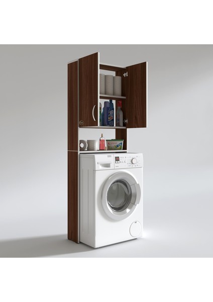 Kenzlife çamaşır makinesi dolabı veronika cvz 180*066*20 banyo çift kapaklı arkalıksız modelleri