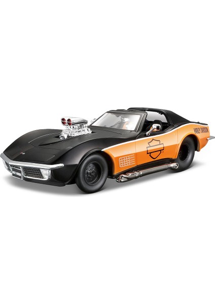 1:24 Harley-Davidson 1970 Corvette Model Araba