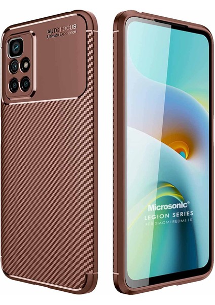 Xiaomi Redmi 10 2022 Kılıf Legion Series Kahverengi