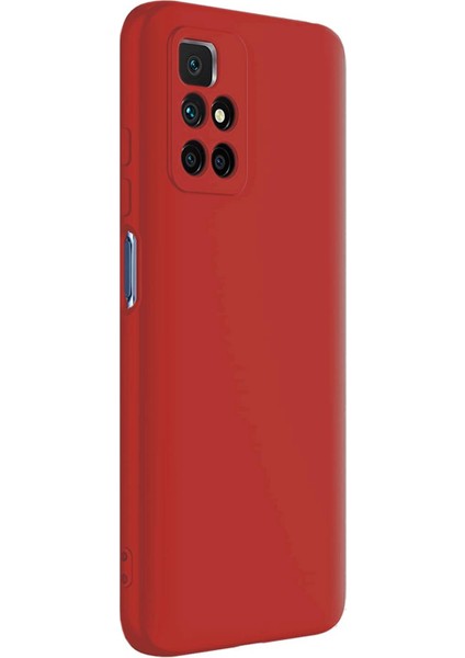Matte Silicone Xiaomi Redmi 10 2022 Kılıf Kırmızı