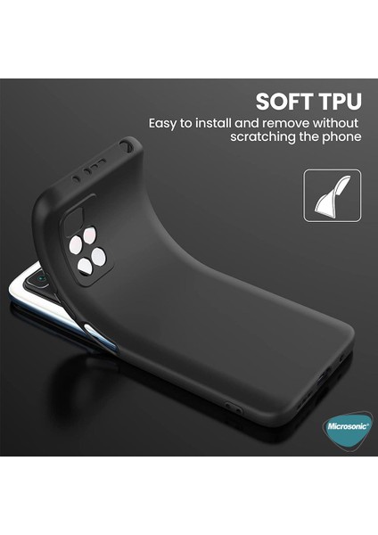 Matte Silicone Xiaomi Redmi 10 2022 Kılıf Kırmızı