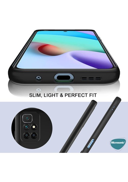 Matte Silicone Xiaomi Redmi 10 2022 Kılıf Kırmızı
