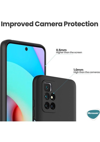 Matte Silicone Xiaomi Redmi 10 2022 Kılıf Kırmızı