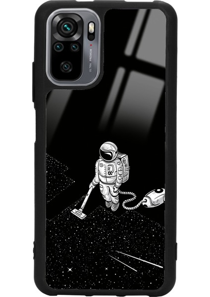 Xiaomi Redmi Note 10 - 10S Astronot Tatiana Tasarımlı Glossy Telefon Kılıfı