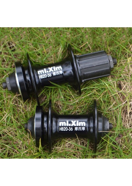 Hubs Ön ve Arka Set 32 ​​/ 36H Mtb Bisiklet Hubs Disk Fren Qr + Şiş Siyah 36H Kaset Hubs