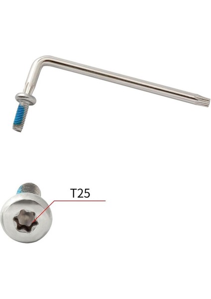 12X Bisiklet Disk Fren Cıvataları Rotortorx Kafa Cıvata M5 X10 T25 Break Vidalar ve Anahtarı(Yurt Dışından)