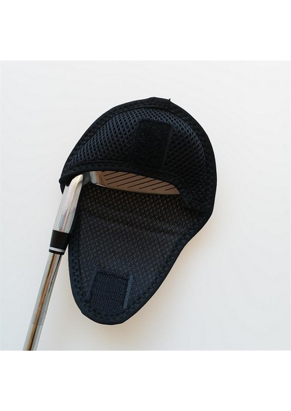 Golf Mallet Putter Başkak Merkezi Mil Atıcı Kafa Koruyucu Kapak Siyah fırsatları