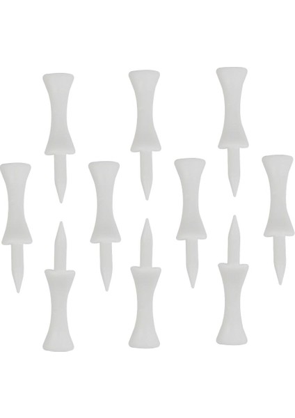 10 Adet / Paket Dayanıklı Plastik Mini Golf Tees Aksesuarları -37 / 43/51 / 57 / 70MM 51MM Beyaz fırsatları
