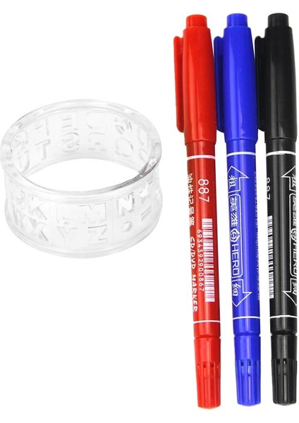 Golf Topu Liner Marker Hattı Çizim Hizalama Aracı Çekmece Şablon Beyaz modelleri