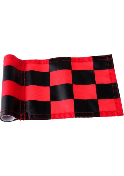 Yeşil Golf Bayrak Bahçe Katı Golf Yaparak Uygulama Pratik Yardımları Kırmızı + Siyah(Yurt Dışından)