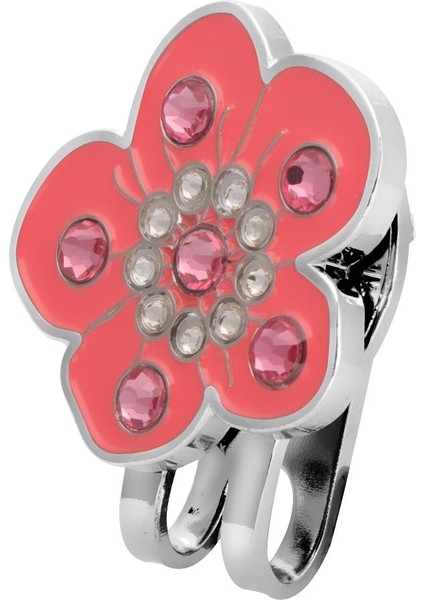 Erik Çiçeği Golf Kristal Kapak Klip Top Marker Golf Cap Vizör Pembe Için indirimleri