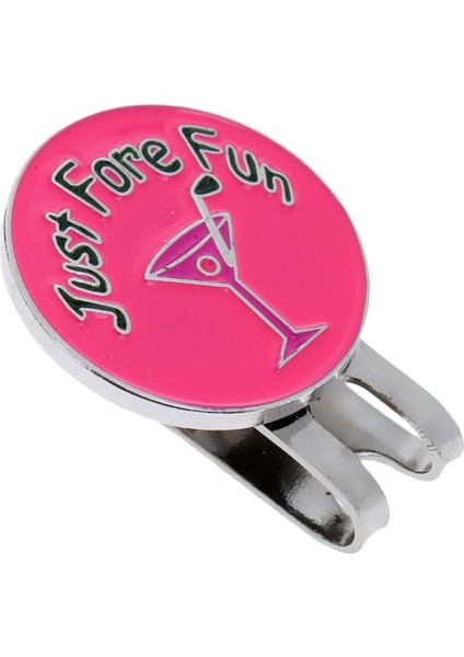 Yeni Sadece Ön Eğlenceli Golf Topu Marker Manyetik Şapka Klip Golf Hediyeler 3 # Rose Red
