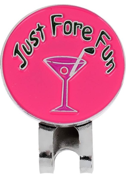 Yeni Sadece Ön Eğlenceli Golf Topu Marker Manyetik Şapka Klip Golf Hediyeler 3 # Rose Red fiyatları