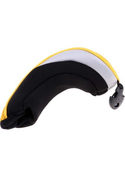 Golf Hybrid Ut Club Head Cover Headcover & Ayarlanabilir Number Tag 2 3 4 5 7 x Sarı