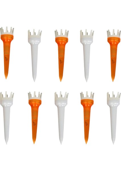 10 Adet Premium Pe Plastik Golf Tees Taç Pençe Tee Değiştirme Çeşitli 50MM indirimleri