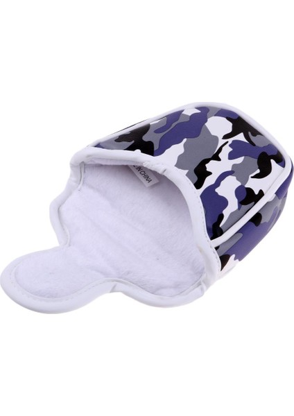 Prettyia Golf Putter Kapak Mallet Kulübü Kafa Kapağı W / Manyetik Kapatma Mavi fiyatları