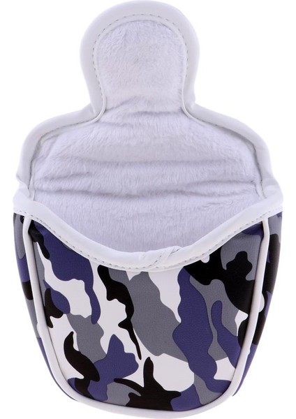 Prettyia Golf Putter Kapak Mallet Kulübü Kafa Kapağı W / Manyetik Kapatma Mavi fırsatları