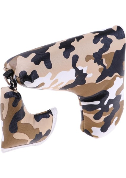 Premium Golf Putter Kulübü Baş Kol Headcover Koruyucu Değiştirme Kahverengi fiyatları