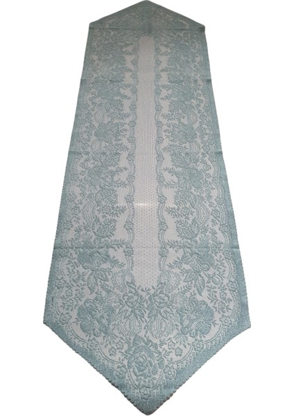 Kırmızı Dekoratif, Şık, Örme, Tül, Dantel Ranır (Runner) 40 x 140 cm