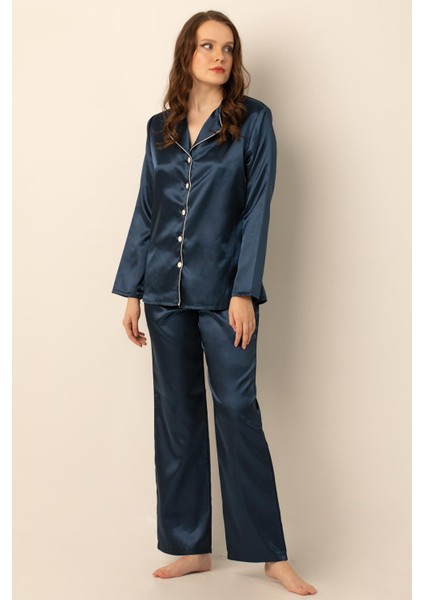 Uzun Kollu Saten Pijama Takımı fiyatları