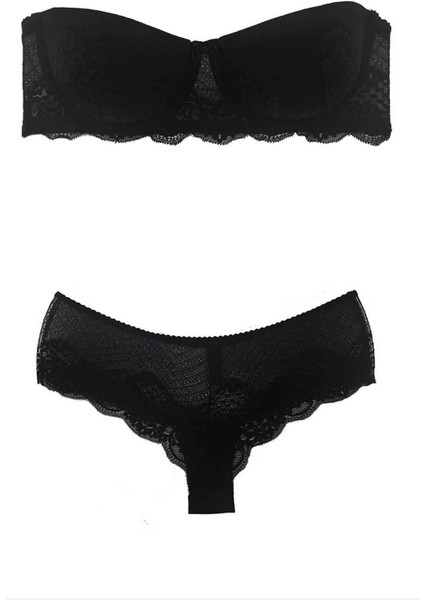 4696 Verona Soft Destekli - Dolu Kap Straplez Sütyen Takımı