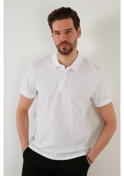 Regular Fit Pamuklu Düğmeli Polo T Shirt Erkek Polo 5902326 modelleri