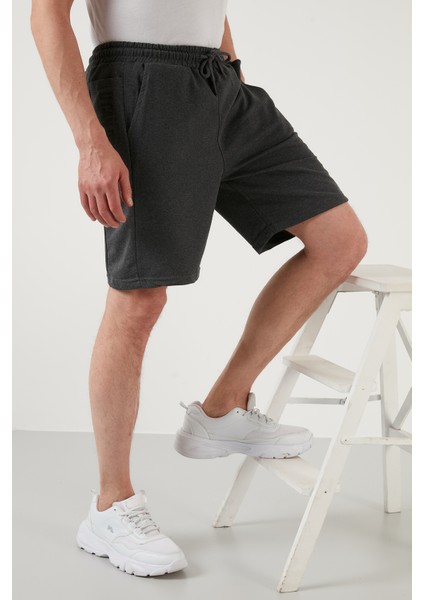 Pamuklu Elastik Bel Bantlı Cepli Short Erkek Short 568B801