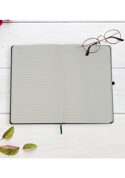 Kişiye Özel Isimli Yeşil Termo Deri Defter Model 12