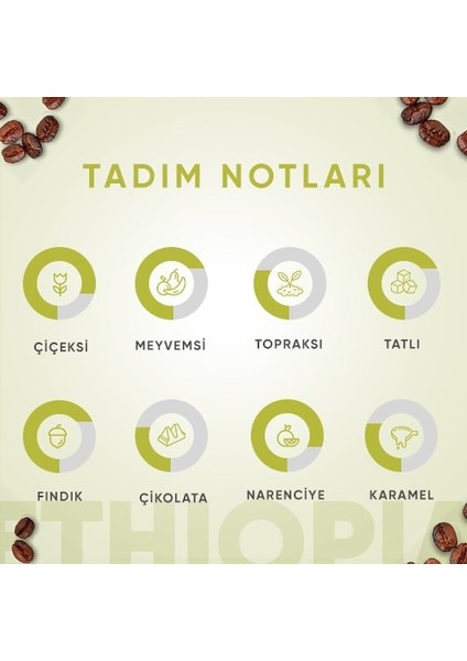Coffee Etiyopya Single Origin Coffee ve V60 Dripper