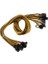 Charmant 2x 8 Adet Pcı-E 6pin Ila 6 + 2pin Güç Splitter Kablo Grafik Video Kartı Kablosu 1