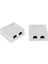 2 Port CAT5E Duvar Yüzey Montaj Kompakt Kutu Ağ Ethernet Kablosu - 4 Paket 5