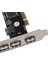 2x Pcı 32BIT 4 + 1 Bağlantı Noktaları Usb2.0 Genişletme Denetleyici Kartı Destek Windows 4