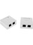 4x Premium Rj-45 Ethernet Yüzey Montaj Kutusu Cat6 8P8C 2 Port Keystone 5