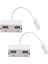 2x RJ11 Ingıltere Erkek Ingıltere Kadın Adaptörü Çift Soket Telefon Splitter 1