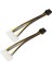 2pack Çift 4pin Pcı-E Video Kartı 8pin (6 + 2pin) Güç Kaynağı Kablosu Kablosu 1