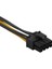 2pack Çift 4pin Pcı-E Video Kartı 8pin (6 + 2pin) Güç Kaynağı Kablosu Kablosu 5