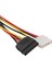 2pack 15PIN Sata Erkek 4pin / 15PIN Kadın Güç Y Kablosu Ide Sabit Disk Için 3