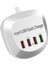 USB Şarj Hub Qc 3.0 4 USB Bağlantı Noktaları 115 cm Kordon Kompakt Hafif Fişli 1