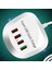 USB Şarj Hub Qc 3.0 4 USB Bağlantı Noktaları 115 cm Kordon Kompakt Hafif Fişli 3