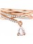 Zirkon Kristal Su Damlası Zirkon Alyans Yüzük 7 (47MM) 1