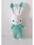 Su Yeşili Miniş Tavşan Uyku Arkadaşı Amigurumi Organik Oyuncak 1
